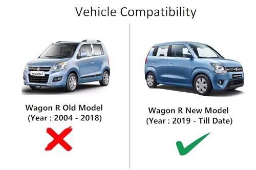 Image of Auto Hub Car Cover Compatible with Maruti WagonR (Model : 2019-Till Date) with Weather Proof, Triple Stitched, WagonR Car Cover Jungle Look