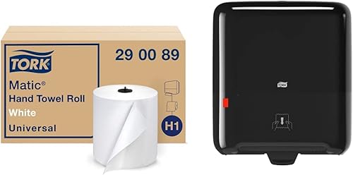 Miniatura 14 de Tork Matic - Rollo de toalla de mano suave color blanco H1, avanzado, de alta absorción, 6 rollos x 900 pies, 290095
