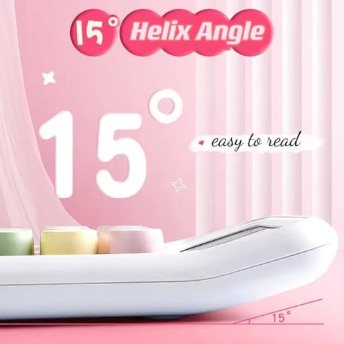 Image of Colorful Candy Mechanical Calculator - Cute 12 Digit Large LCD Display, Big Round Button, Easy to Press - for School, Office, Business, Home - Automatic Sleep (Multi-Color)