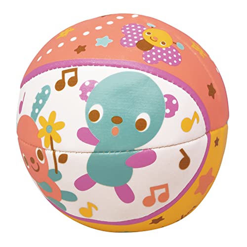 トイローヤル ふわふわボール(小) 鈴入り 音が鳴る ( 当たっても痛くない / 柔らかい ) カラフル どうぶつ柄 ( おおきめ ボール / 室内遊び ) 赤ちゃん ベビー