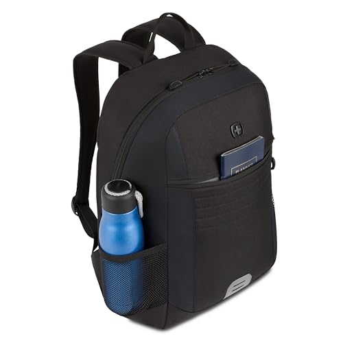 SwissGear Intro Laptop Backpack, Black, 17.5"x12"x6" - Image 8