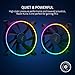 Razer Kunai Hydraulic 120MM aRGB PC Fan: Quiet, Powerful aRGB Fan - PWM Fan Controller Support & Connect Up to 8 Fans - Powered by Razer Chroma RGB - 1 Fan