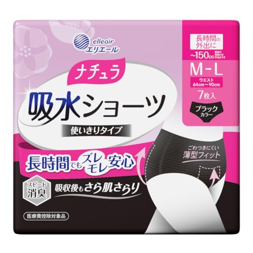 ナチュラ 吸水ショーツ M〜L 150cc 7枚