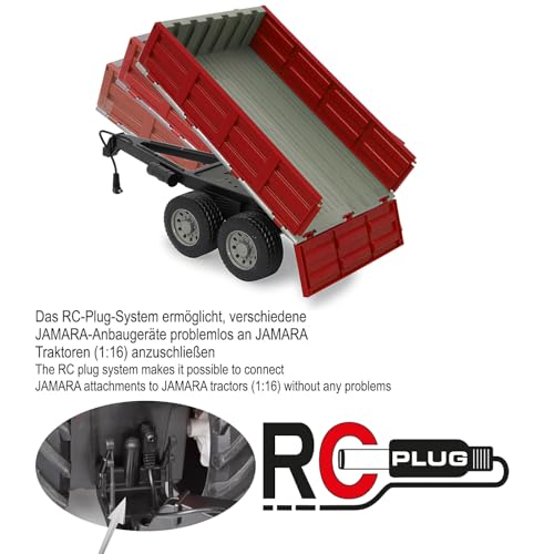 Camion basculante télécommandée Haut/Bas JAMARA 413108 remorque RC 1:16 - 6