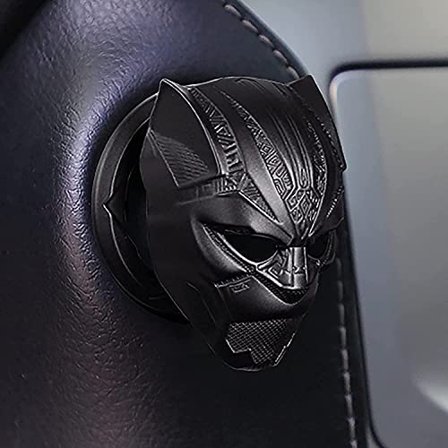 Image of Black Panther Push to Start Button Ignition Cover - Anti-Scratch Universal Decoration Ring (1 Pcs)