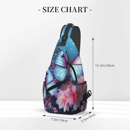 Bolso tipo sling unisex negro para viaje y senderismo miniatura 2
