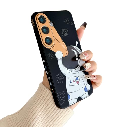 Coque Samsung S26+ astronaute noir avec structure fine anti-choc