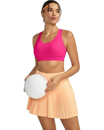 Image of RUNNING GIRL Sports Bras for Women,Seamless Strappy Sports Bra High Support Crisscross Back with Removable Pads