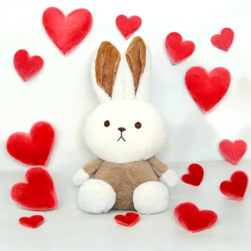 Image of Storescent Choco Bunny Bear 35cm - Brown Rabbit Soft Toy, Cute Stuffed Animal for Kids & Adults, Soft Cuddly Bunny Plushie for Birthday Gifts & Home Decor