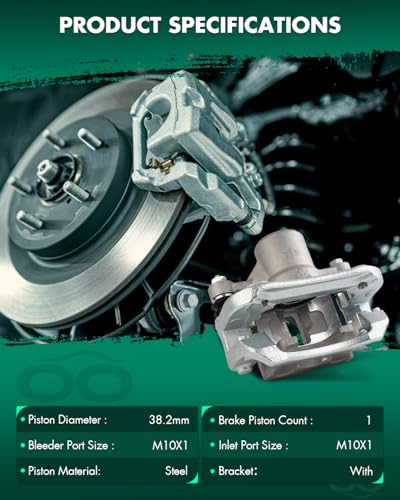 Image of SCITOO 19-B3426 Rear Right Disc Brake Caliper Assembly w /Bracket For Kia For Rondo 2007-2008