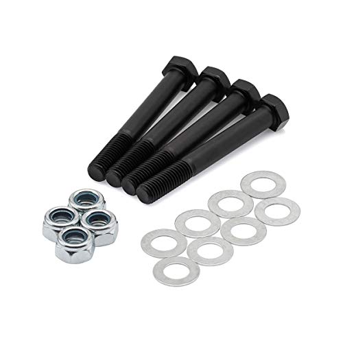 Heavy Metal Suspensions - Fits 2006-2010 Hummer H3 (4Wd) 2" Rear Shackles High Strength Carbon Steel Lift Kit #TOP6