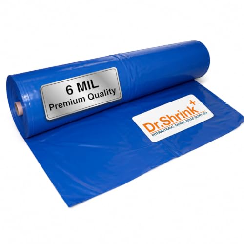 Image of Dr. Shrink 12' x 175' 6 Mil, Blue Shrink Wrap DS-126175B