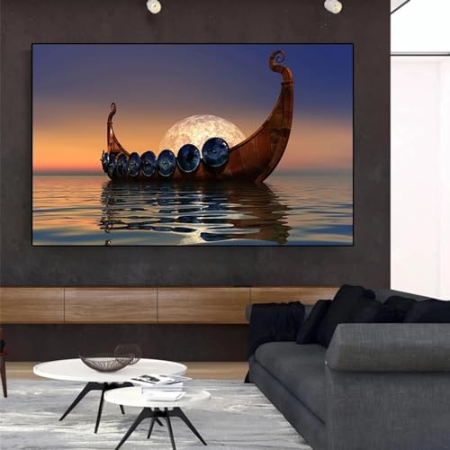 Affiches et impressions paysage voilier déco murale salon 35x50
