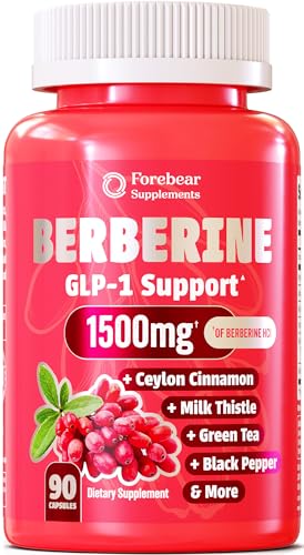 Berberine 1500mg GLP-1 Weight Loss Supplement Pills for Women &