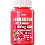 Berberine 1500mg GLP-1 Weight Loss Supplement Pills for Women & Men - Appetite Suppressant with Ceylon Cinnamon, Milk Thistle, Chromium Picolinate, Green Tea & Alpha Lipoic Acid - 90 Veggie Capsules