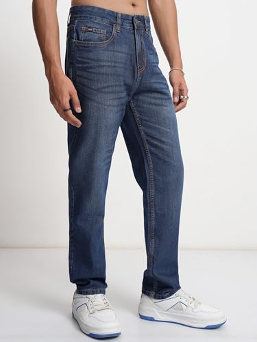Image of Highlander Men's Straight Fit Jeans | Stretchable | Everyday Comfort & Style| Jeans for Man