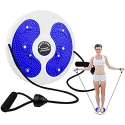 Tablero de disco de cintura torcida, ejercicio de tablero de giro de Aolkee, ejercicio de cintura, máquina de ejercicio de torsión y forma con suela de pie de masaje, tabla de equilibrio