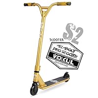 VOKUL TRII S2 Stunt Scooter - Freestyle Pro Spec 360 Degree - Tricks Scooter for Age 6+ Beginners Kids Boys Girls Teens, 19.5\" W*23.8\" H Handlebar, Reinforced Lightweight 20\" L*3.9\" W Deck