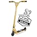 VOKUL TRII S2 Stunt Scooter - Freestyle Kickscooter mit Stabiler Leistung für Anfänger, Jungen und Mädchen ab 7 Jahren with 100mm PU Wheels (Gold)