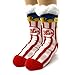 OoohGeez! Kids Winter Cozy Non-Slip Slipper Socks, Funny Cute Sherpa House Socks for Boys & Girls