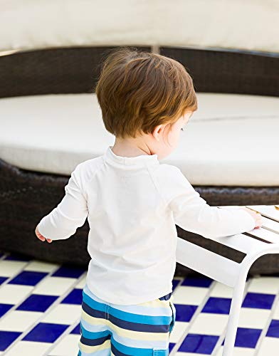 VAENAIT BABY Infant/Toddler Short/Long Sleeve UPF 50+ Rashguard Swim Shirt Oasis4