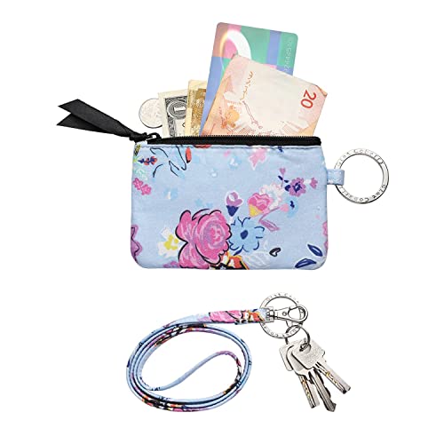 Zip Id Case Wallet With Lanyard, Cotton Coin Purse With Lanyard, Id Holder Lanyard Wallet For Women, Eris #TOP6