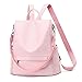 NAITOKE Sac a Dos Feminin antivol Sac Ados Femme Cuir,6766 Rosa