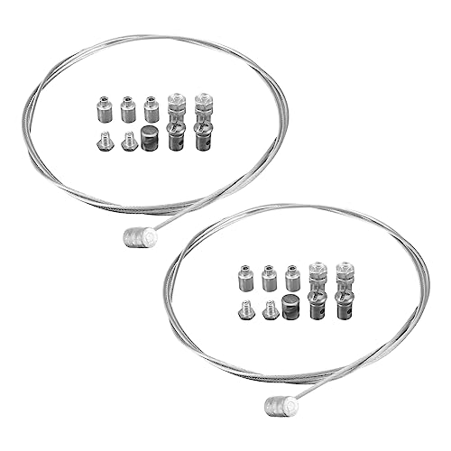 CGEAMDY 2 Piezas Kit De Reparación Cable Freno Del Acelerador Emergencia Motocicleta Universal, Kit Reparación Cable Acelerador Embrague Para Ciclomotor Motocross, Línea De Embrague De Motocicleta