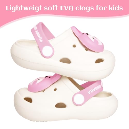 Image of Toddler Little Kids Clogs Slippers Sandals, Non-Slip Girls Boys Clogs Slide Lightweight Garden Shoes Slip-on Beach Pool Shower Slippers