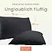 Sofakissen mit Füllung und Bezug - Sofakissen Groß 40x70 cm - Couchkissen Schwarz 2er Set viel Füllung – OekoTex zertifizierte Zierkissen Sofa & Couch – Bequeme Dekokissen Wohnzimmer, Schlafzimmer