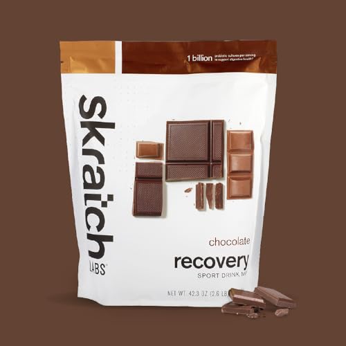 Image of Skratch Labs Recovery Sport Drink Mix - Chocolate | 4:1 Carb‑to‑Protein Post‑Workout Formula for Fast Recovery | Complete Milk Protein, Electrolytes & Probiotics | 24 Servings