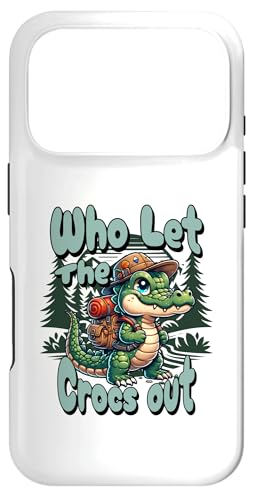 Who Let The Crocs Out �n�C�L���O �o�b�N�p�b�N Gator Croc �g���b�L���O �X�}�z�P�[�X iPhone 17 Pro �p