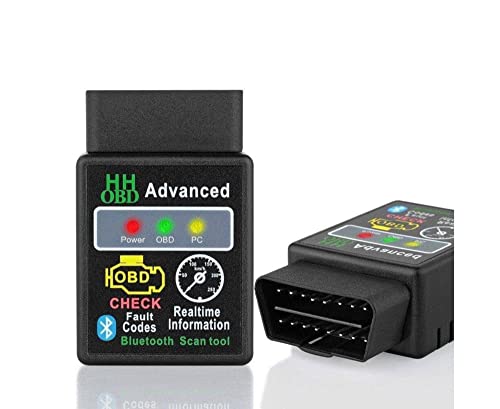 Advanced OBD Bluetooth Auto Scanner OBDII 2 (1 Year Warranty) Car ELM 327 Diagnostic Tool Scanner Interface Supports All OBD2 Protocols Compatible Indian Asian Car