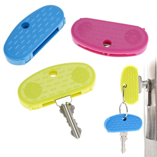 QWORK® 3PCS Coloured Key Turner Aid Key Covers for Arthritis Sufferers and Senior, Arthritis Gadgets for Easier Key Use