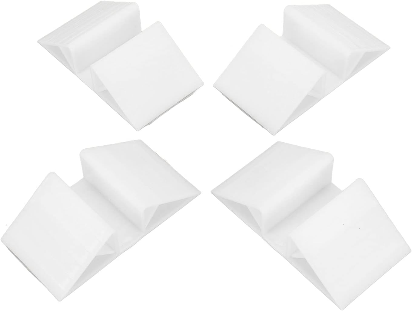 Qcwwy 4pcs Pet Gate Support Feet, Pp Material Support Feet for Baby Gate Fence Pet Gate Convenient Practical Plastic Triangle Stable Free Standing Dog Panel Support