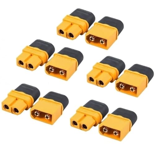 Conector XT60H con cubierta protectora para aviones y coches RC, pack de 10 piezas