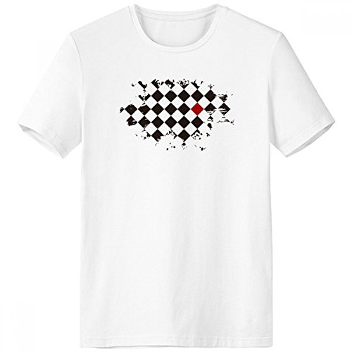 T-shirt cadeau original pour homme à motif pinceau multicolore blanc en XXL