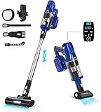 akku staubsauger vorwerk 【5 Stufen Filtersystem & Waschbarer Filter】Das vollständig versiegelte 5-stufige Zyklonfiltersystem von cordless Vacuum Cleaner fängt 99,99% der großen Partikel und Mikrostaub auf, schützt den kabellosen Staubsauger vor Überhitzung und stellt auch gereinigte Luft wieder her. Der waschbare Filter mit hoher Dichte hat eine längere Lebensdauer als ein HEPA. Der 1 Liter Staubbehälter kann schnell entleert werden.