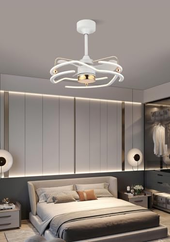 Ventilador de techo con luz LED para dormir fresco y sin ruidos molestos 3