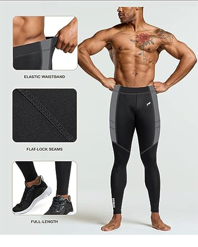 Image of JUST RIDER Compression Pants for Gym, Running, Swimming and Sports | Compression Lower for Men | Mens Gym Tights