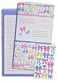 iscream Seal and Send 40 Sheet Stationery Note Card Pad with Seals - Pretty Bows