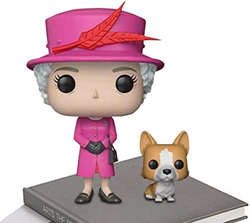 Queen Elizabeth II Pop Figure Doll Toy - Souvenir Gift Elizabeth II And Corgi Collection Toy, Commemoration Of Her Majesty The Queen, Gift Collectible Model Toys Figure Royal Family Collection