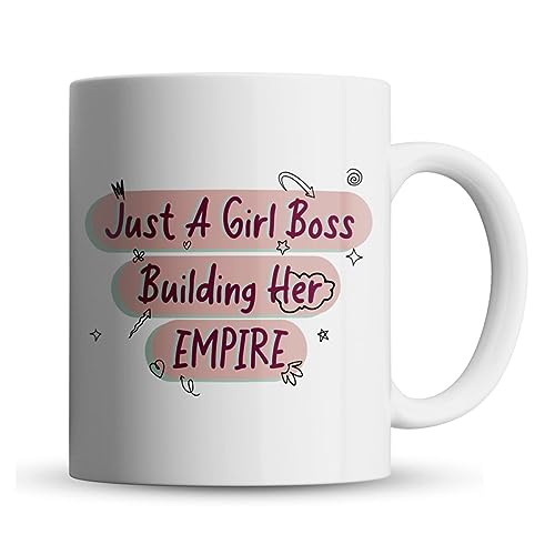 Inky Penguin - Girl Boss Building Empire - Small Business Owner, Entrepreneur Gift Mug, Ceramic, 11fl. oz.