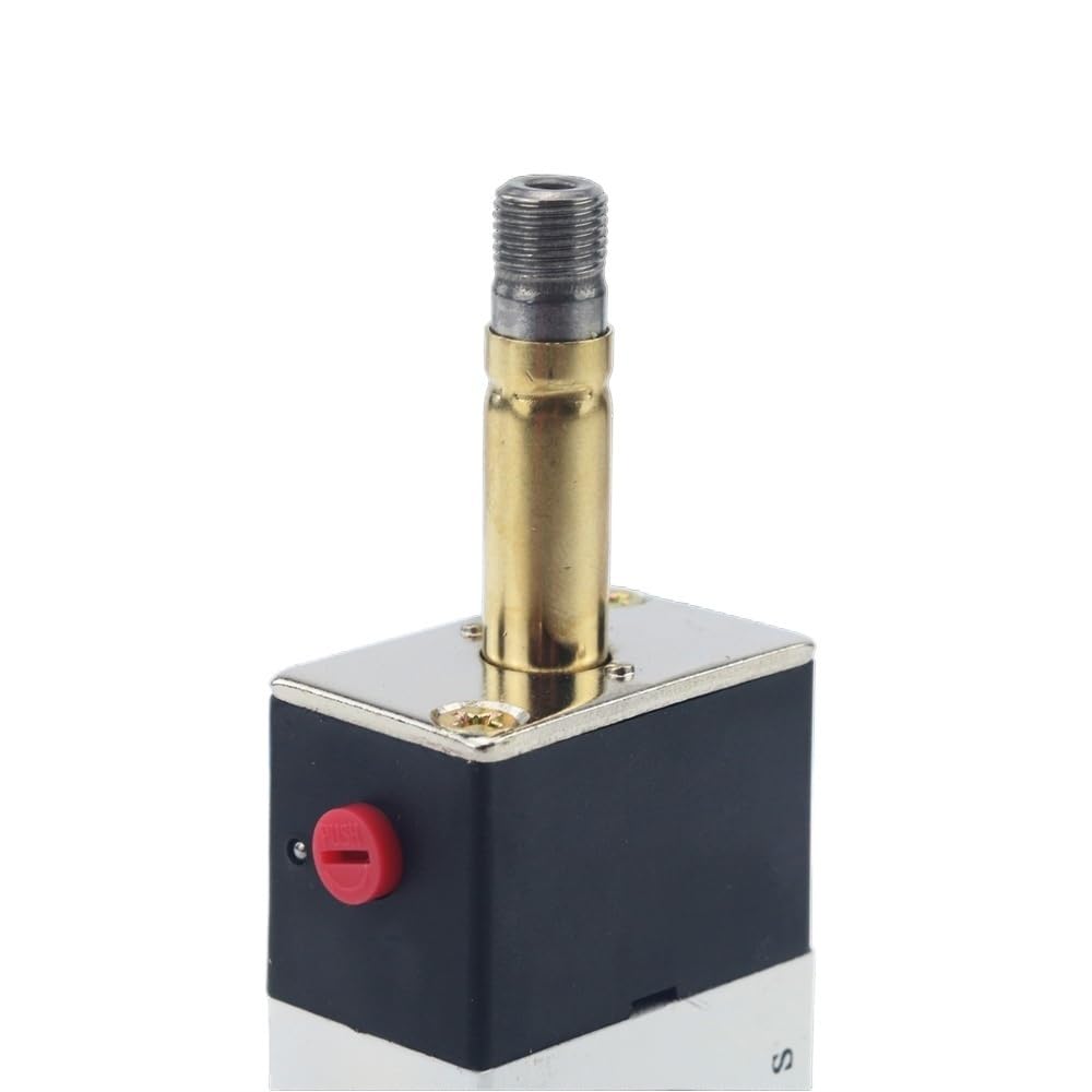 Bloque de electroválvula neumática multiopción 4V210-08 de CA 220 V con base de montaje de silenciador y colector(4 Row 4mm fitting)