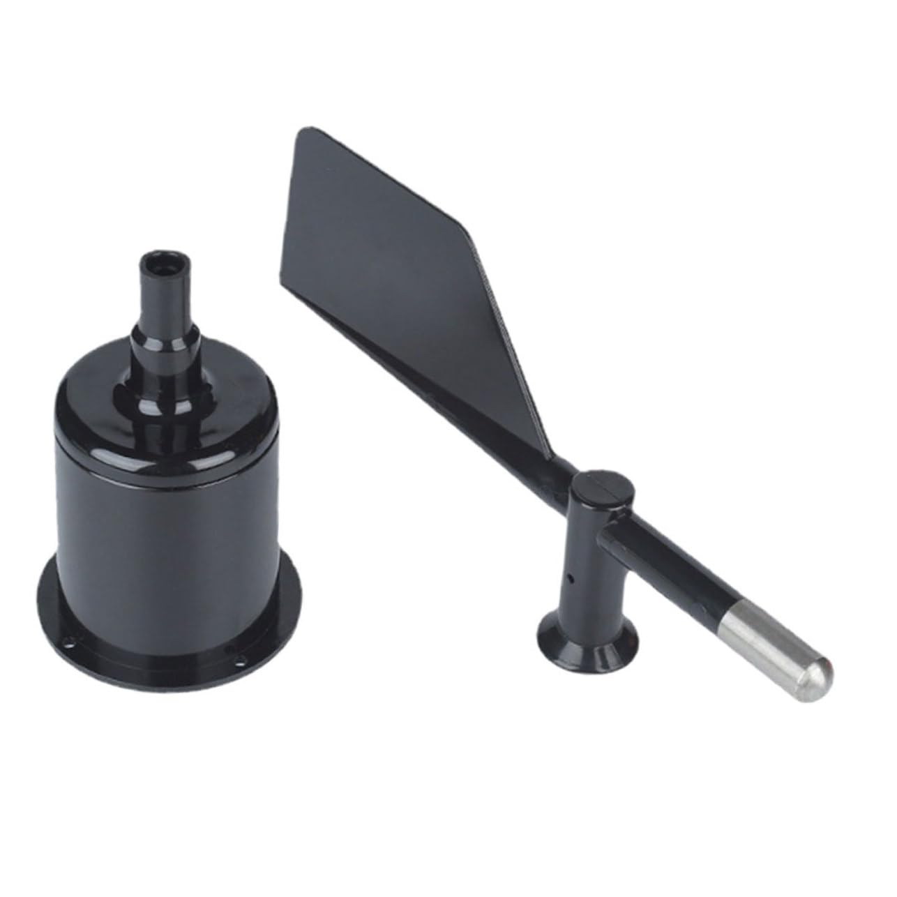 Yardwe Anemometer-Gehäuse Windanzeiger-Teil Windrichtung Anemometer-Abdeckung Windanemometer-Kunststoffschale Outdoor-Gehäuse Zubehör Windfahne Abs Schwarzes