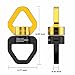 Digtichnny Swing Swivel, 35KN Safety Rotational Device, Swing Spinner for Web Tree Swing, Aerial Dance, Children's Swing, Hanging Hammock Black-Gold