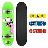 Osprey Absolute Anfänger Double Kick Trick Skateboard, 78,7 x 20,3 cm Ahorndeck