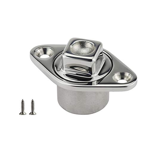 keehui Heavy Duty 316 Stainless Steel Boat Marine Garboard Drain Plug Kit with Screws & O Ring for 1-1 4 Inch Hole