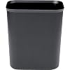 Rubbermaid Commercial Products Fire Resistant Wastebasket 7GAL/28 QT, Black, for Hospitals/Schools/Hotels/Offices