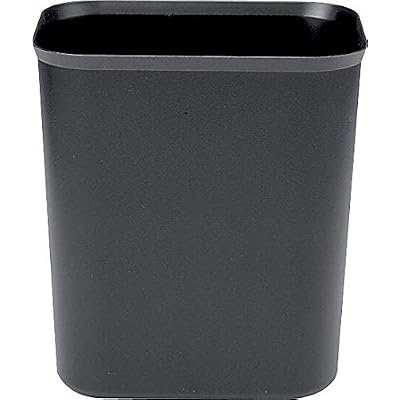 Rubbermaid Commercial Products Fire Resistant Wastebasket 7GAL/28 QT, Black, for Hospitals/Schools/Hotels/Offices